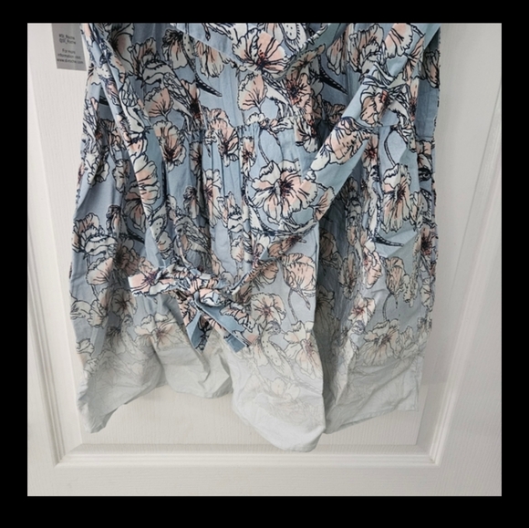 St. Roche Auberon V neck blue pink floral Midi dress sz 6 & 10 NWT - Picture 7 of 13